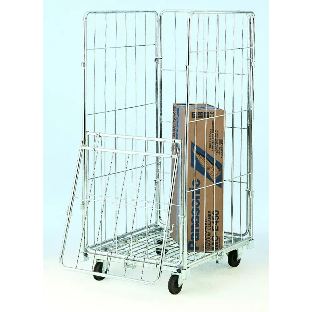 Foldable Roll Containers for Storage & Transport - Heavy Duty Utility Carts for Warehouse, Retail & Logistics Use