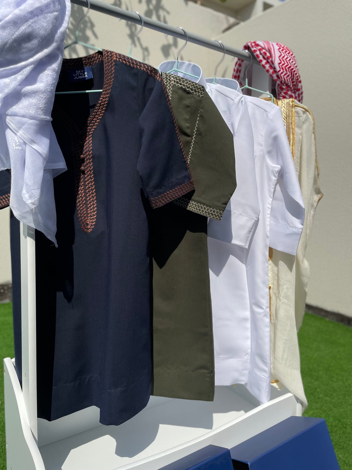 Royal Baby Boy Thobe Gift Set | Cream Bisht for 0-12 Months | 10-Piece Islamic Outfit for Newborns | Perfect for Eid, Aqiqah & Special Occasions