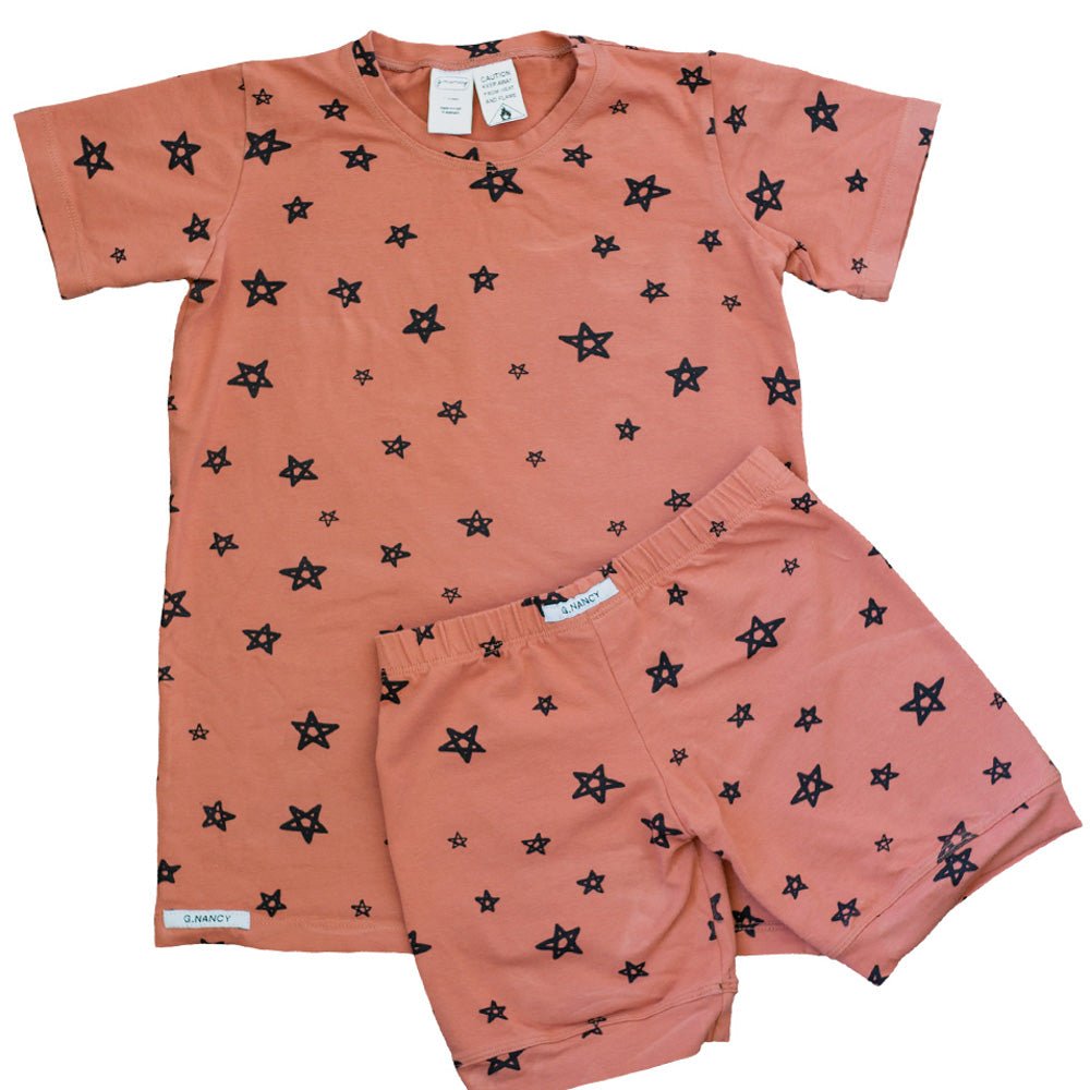 Star Shortie Pajama Set - Soft & Comfortable Sleepwear for Women - Perfect for Lounging, Sleepovers, and Relaxing at Home