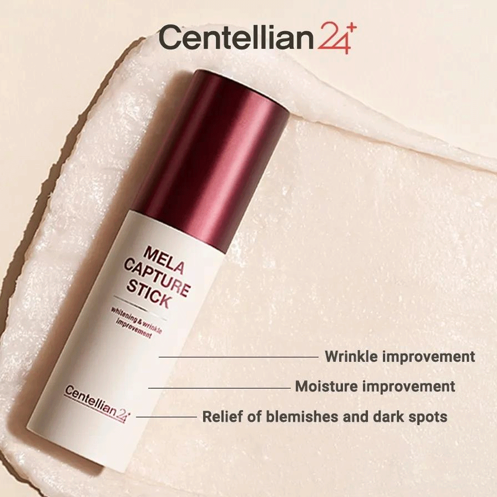 Centellian24 Madeca Mela Capture Stick 10g - Brightening & Anti-Aging Face Stick for Dark Spots & Wrinkles | Perfect for Travel & On-The-Go Skincare