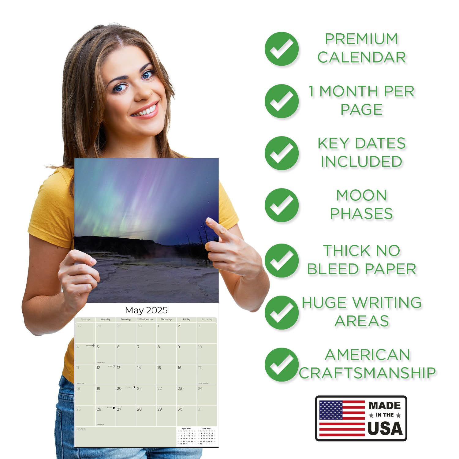 2024-2025 National Parks Wall Calendar - 14 Month Large 12