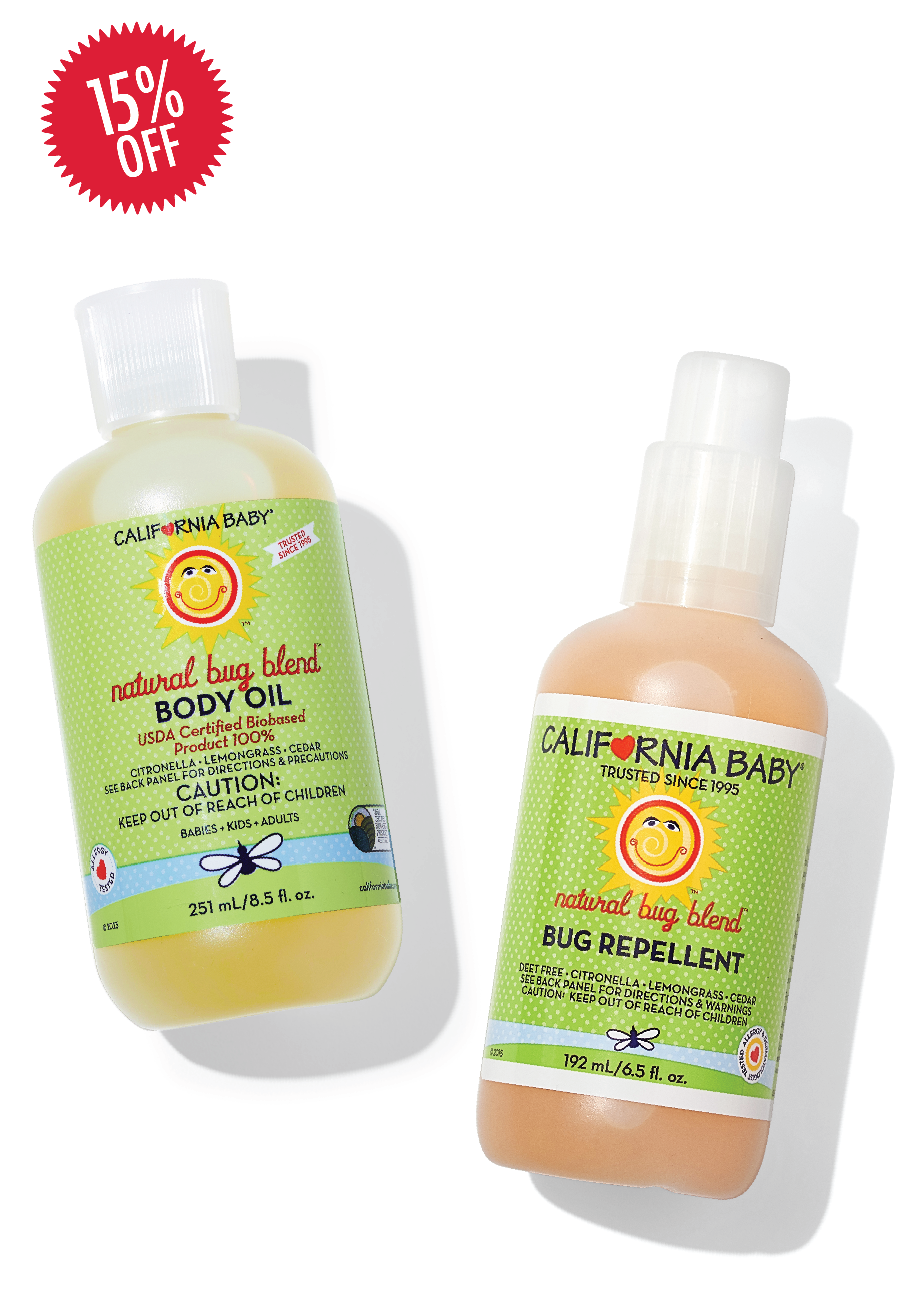 Natural Bug Blend™ Body Oil - Organic Insect Repellent & Moisturizing Skin Care for Outdoor Activities, Camping & Hiking
