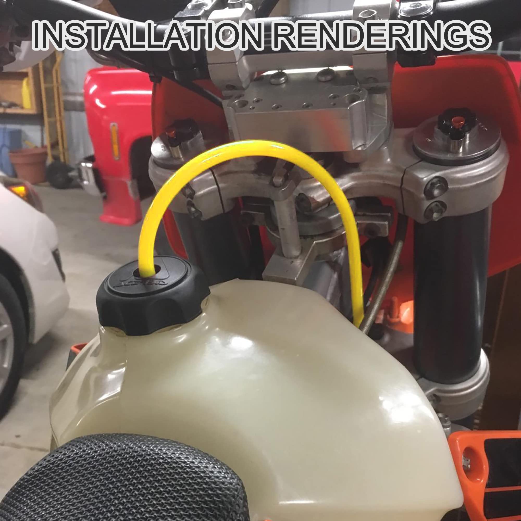 Goofit Yellow Carburetor Fuel Vent Hose - Compatible with ATV, Dirt Bike, Go Kart, Moped & Pocket Bike - Durable Fuel Line Replacement for Off-Road Vehicles & Small Engine Applications