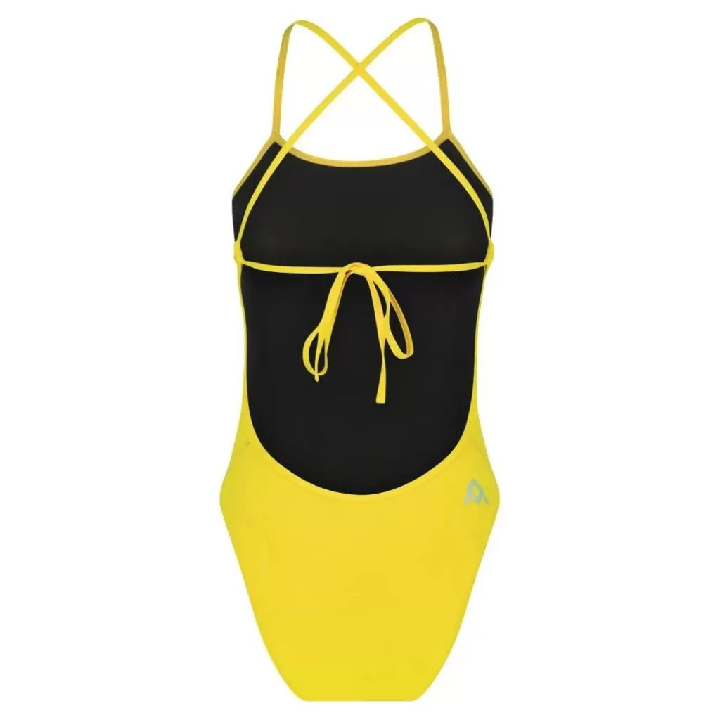 AMANZI Women's Tie Back One Piece Swimsuit - High Waisted Bathing Suit for Women, Sexy Summer Beachwear for Pool Party & Vacation