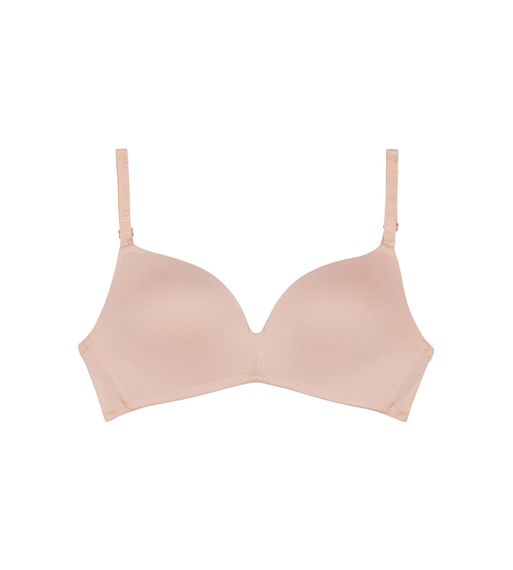 Dim Invisible Triangle Bralette Nude for Girls - Lightweight, Comfortable, Seamless Underwear for Everyday Wear & Layering