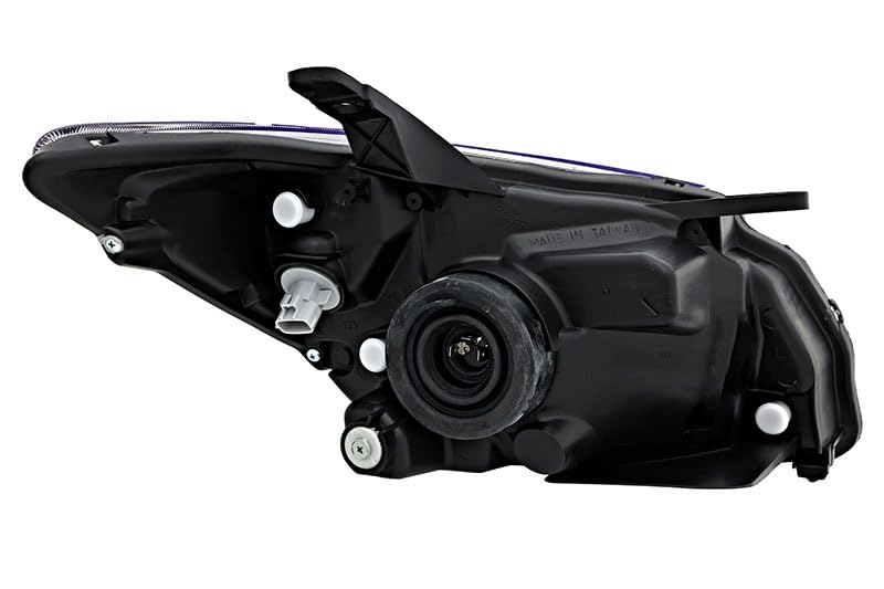 2003-2004 Pontiac Vibe Halogen Headlights Set - Black Trim Driver & Passenger Side Lamps Replacement - Perfect for Night Driving & Auto Restoration Projects