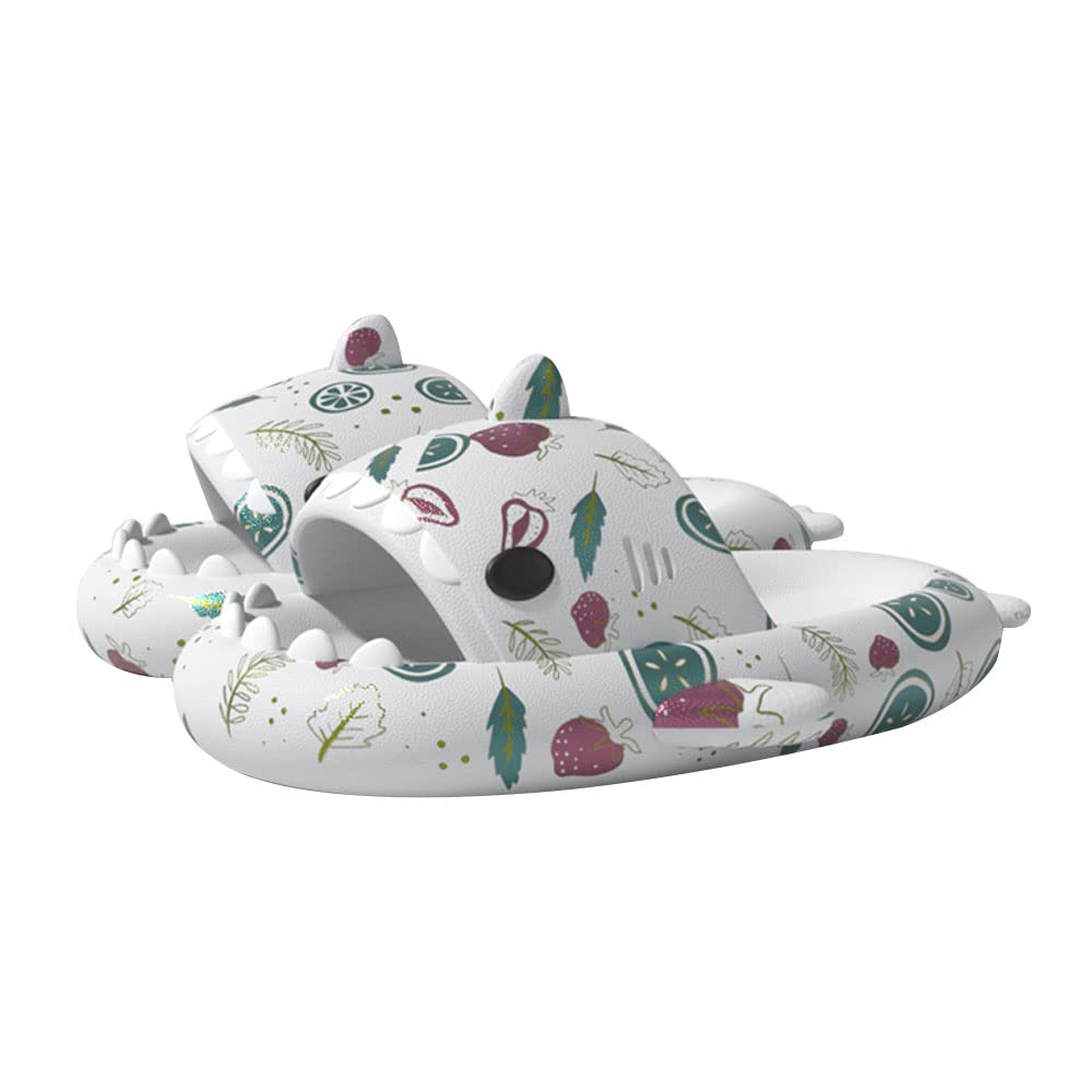 Anti-Slip Shark Slippers for Women & Men - Lightweight Open-Toe Slides with Comfortable Sole - Perfect for Beach, Pool, and Summer Casual Wear