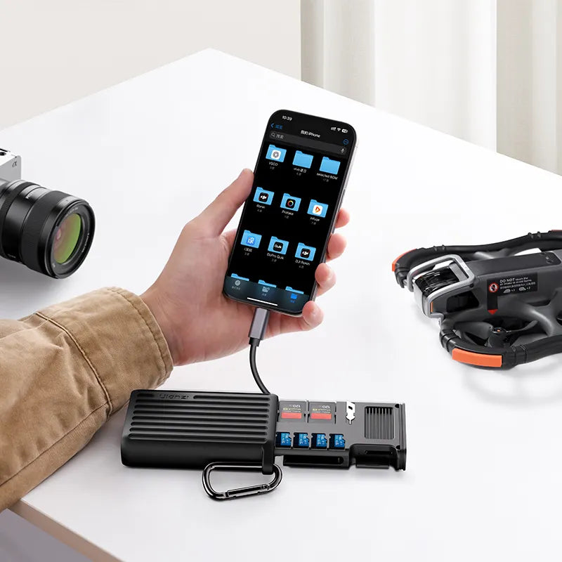 Ulanzi MCR 01 & MCR 02 High-Speed Multi-Card Reader for SD, Micro SD, CF - Perfect for Photographers, Videographers & Content Creators