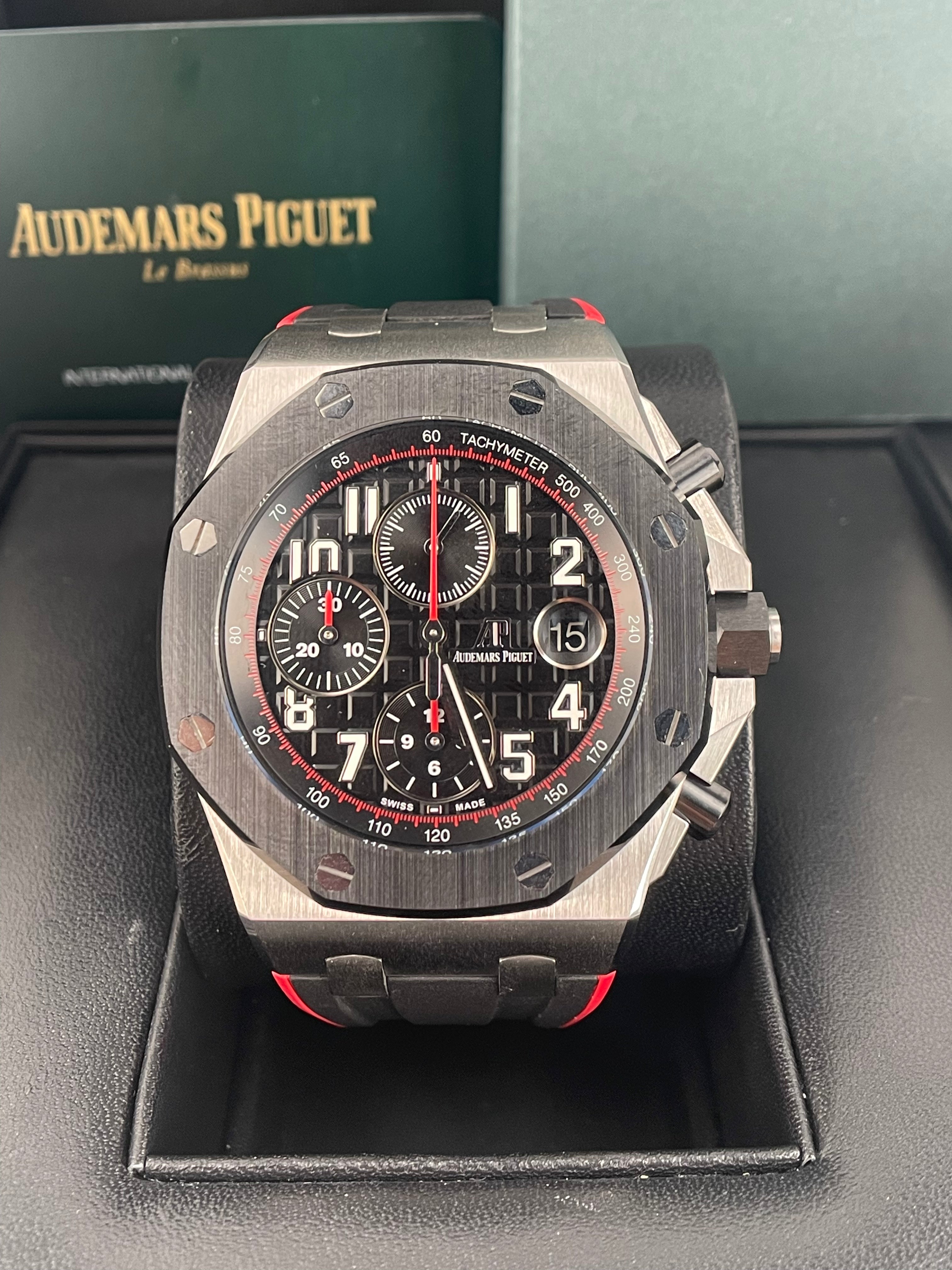 Audemars Piguet Royal Oak Offshore Chronograph Vampire Men's Watch Ref 26470SO.OO.A002CA.01 - Luxury Stainless Steel Chronograph for Business, Events & Collectors