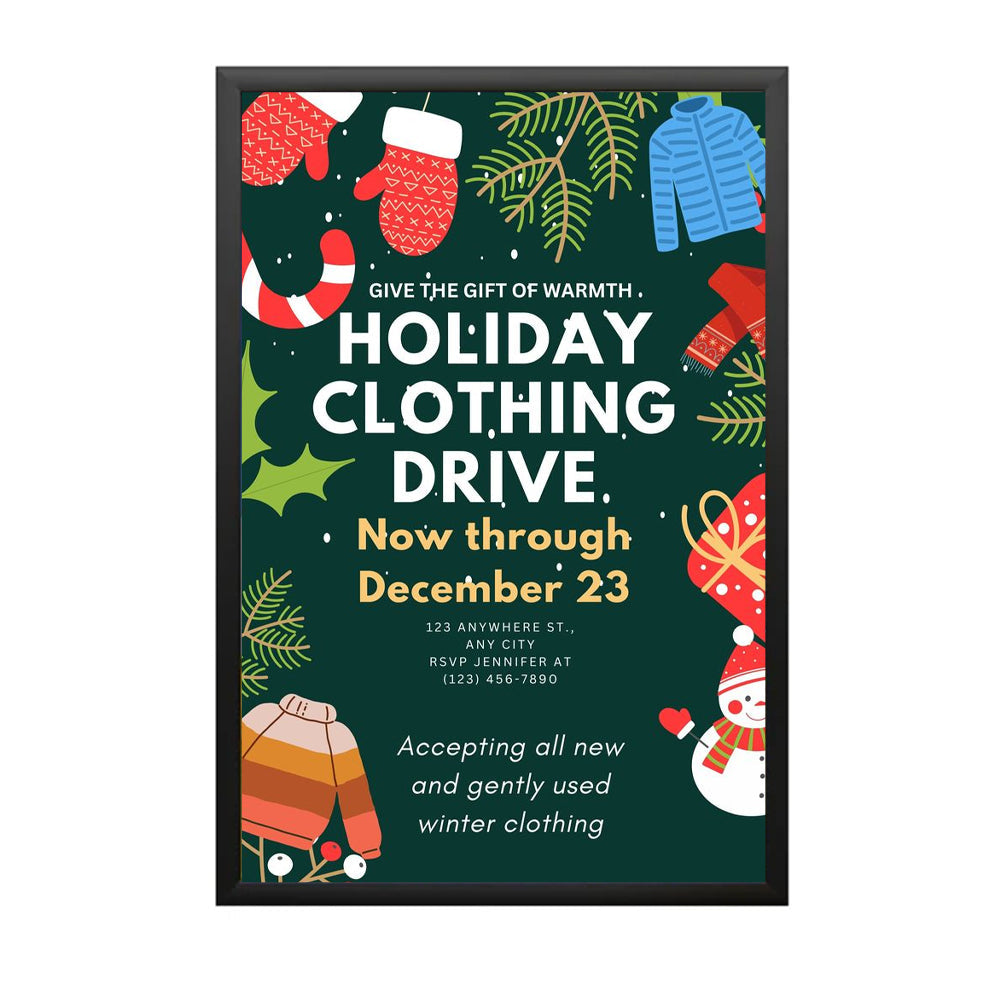 96x96 Large Snap Frame - Front Loading Poster Frame with 1 1/4