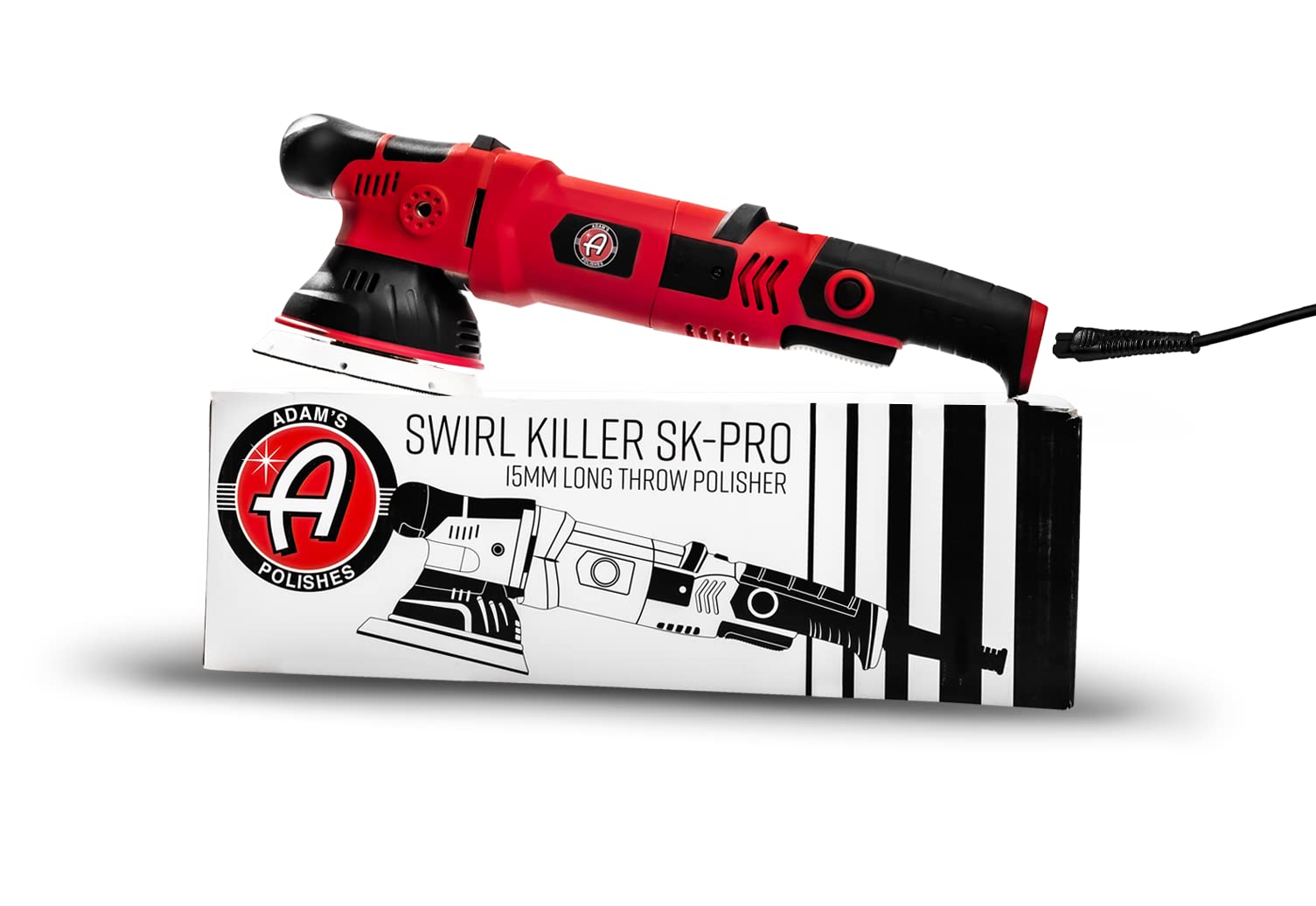 Adam's Polishes SK Pro 15mm Dual Action Car Polisher - Professional Car Buffer & Detailing Tool for Paint Correction | Works with Car Polish, Polishing Compound, Scratch Remover & Ceramic Coating | Perfect for Car Detailing, Paint Restoration & Auto Body Shops