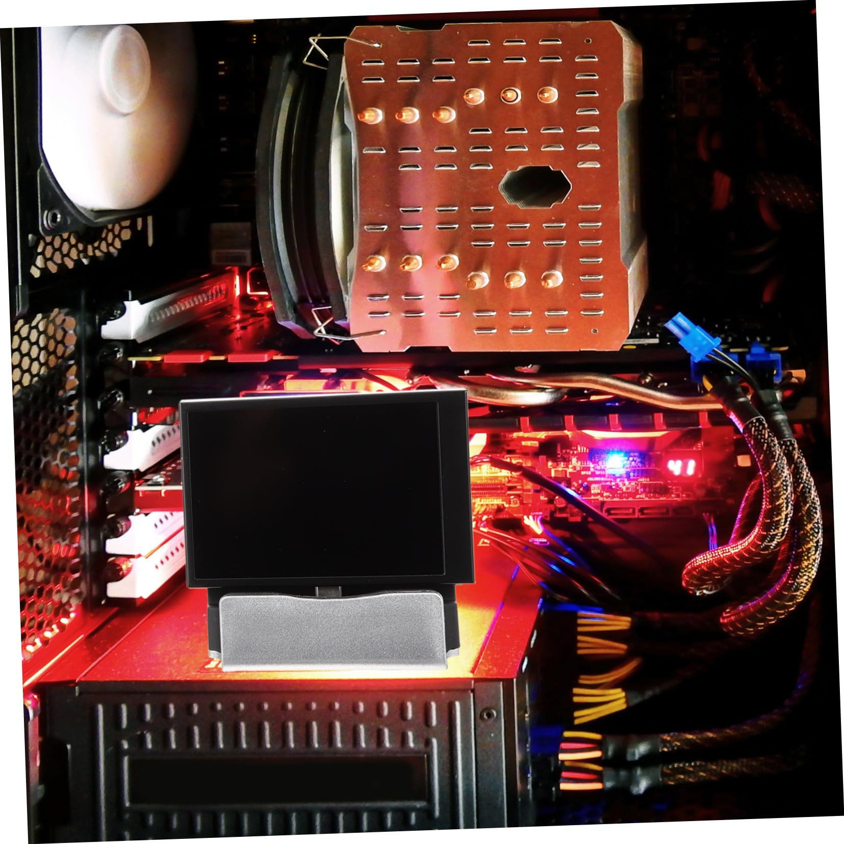Uonlytech 2 Pack Mini LCD Secondary Computer Monitor - GPU/CPU Data Display Screen for PC Gaming & Workstation Setup | Perfect for System Monitoring, Overclocking & Multi-Tasking