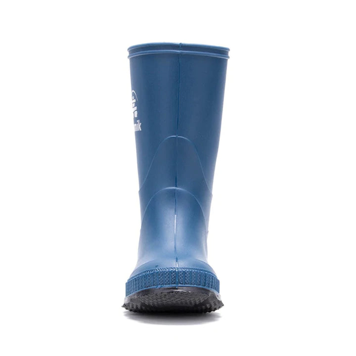 Kamik Light Navy Stomp Youth Rain Boots - Waterproof Kids Rain Boots for Outdoor Play, Puddle Jumping & Gardening - Non-Slip Comfortable Children's Rain Shoes