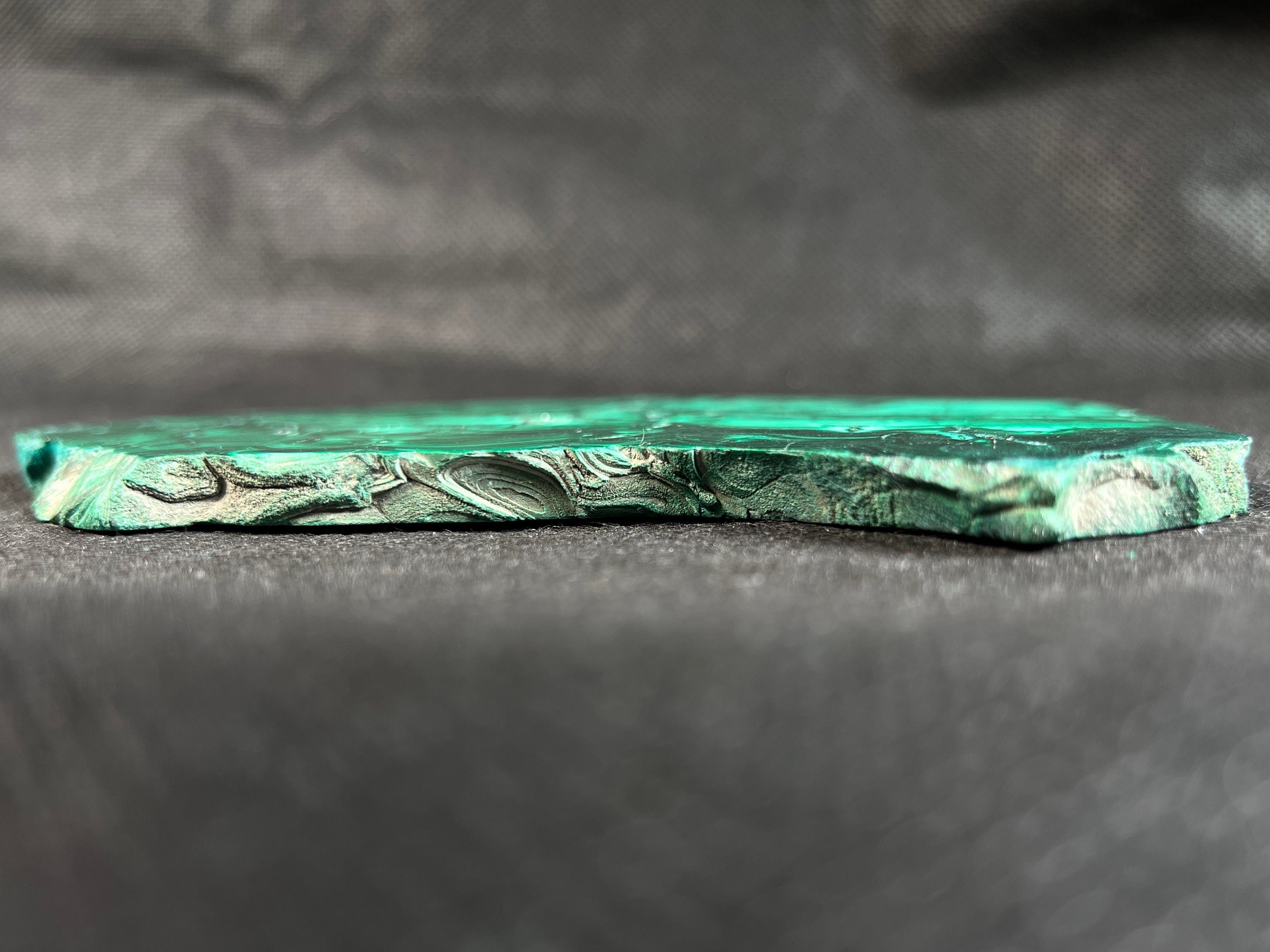 Natural Green Malachite Crystal Slab - Premium Stone for Jewelry Making, Unique Handcrafted Gift, Elegant Home Decor (50421) | Perfect for DIY Crafts, Meditation Spaces & Luxury Interior Design