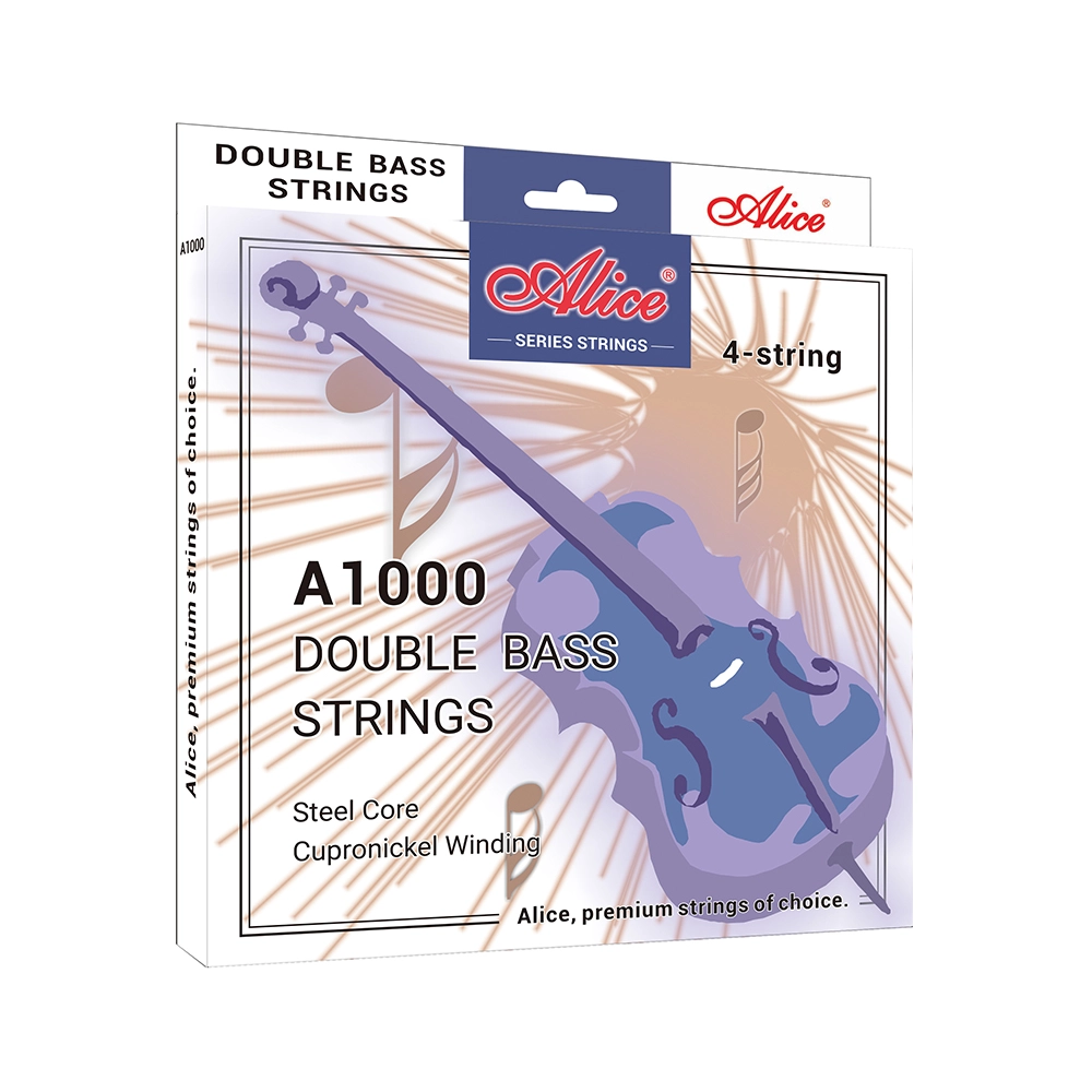 Premium A1000 Double Bass Strings - Steel Core with Cupronickel Winding for Professional Musicians | Perfect for Orchestral Performances, Jazz Ensembles & Studio Recording