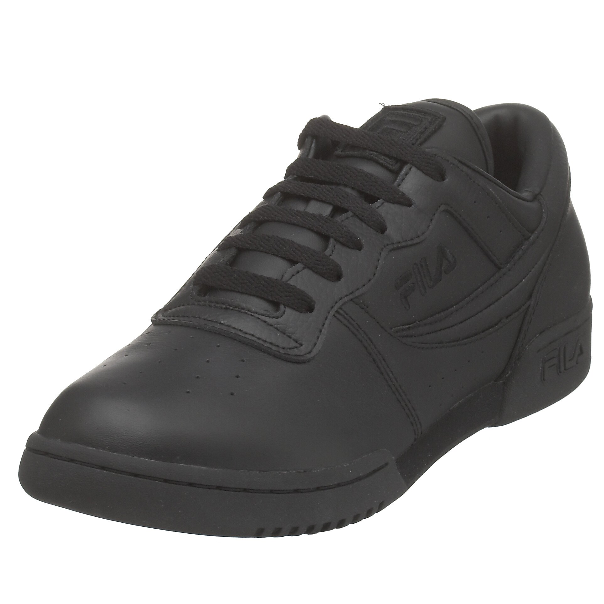 Fila Men's Original Fitness Leather Classic Sneakers - Retro Running Shoes for Men, Comfortable Walking & Gym Workout Shoes - Perfect for Casual Wear, Jogging & Athletic Training