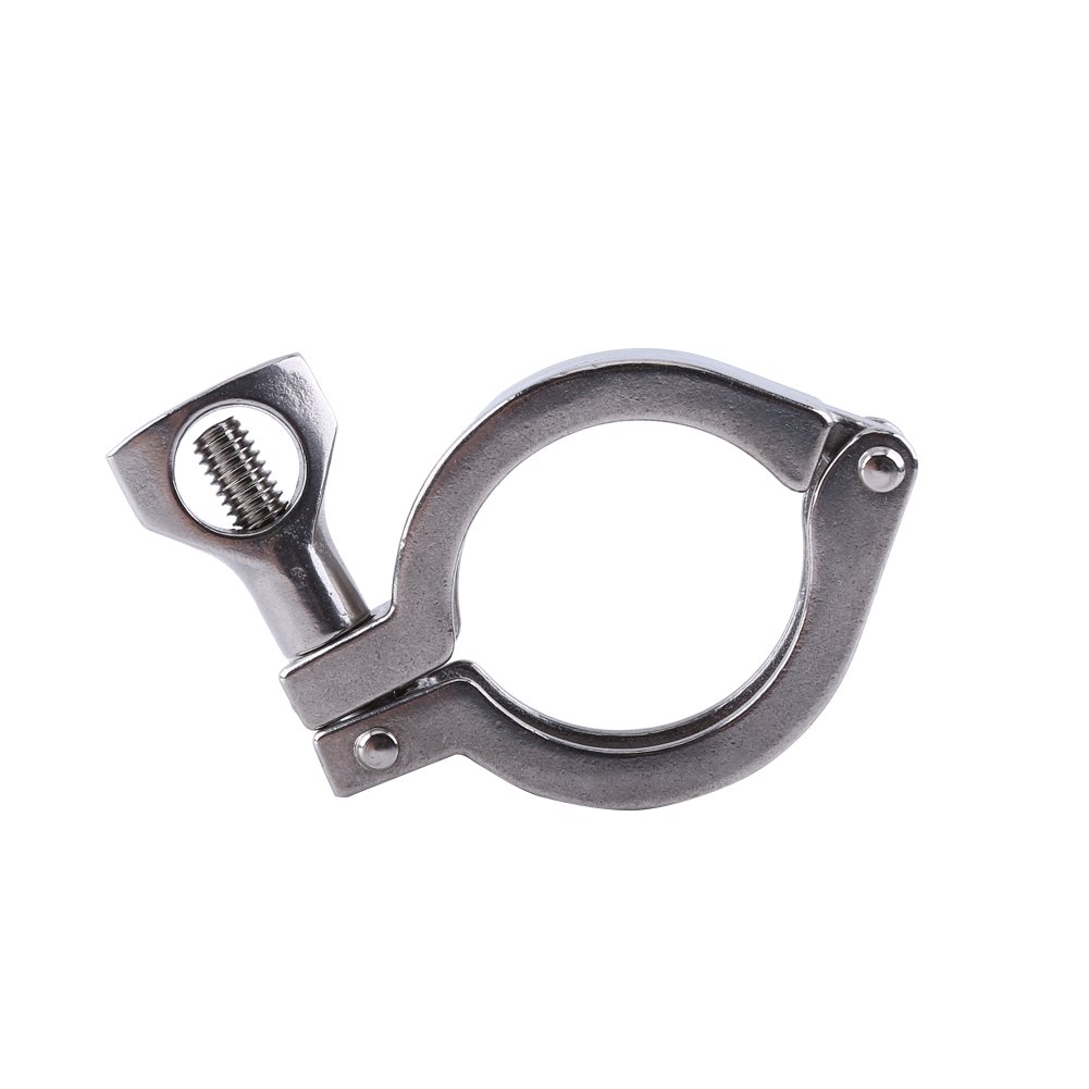 304 Stainless Steel Single Pin Triple Clamp with Butterfly Nut for TC 1.5