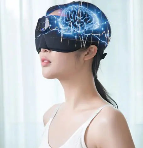 Smart Sleep Mask with Bluetooth & Wireless Charging - Comfortable & Adjustable for Travel, Meditation & Relaxation - Perfect for Night Sleep, Naps & Jet Lag Relief