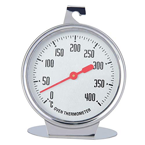 **Stainless Steel Large Dial Oven Thermometer for Kitchen Baking - High Accuracy Temperature Gauge for Large Ovens, Perfect for Roasting, Baking, and Grilling**