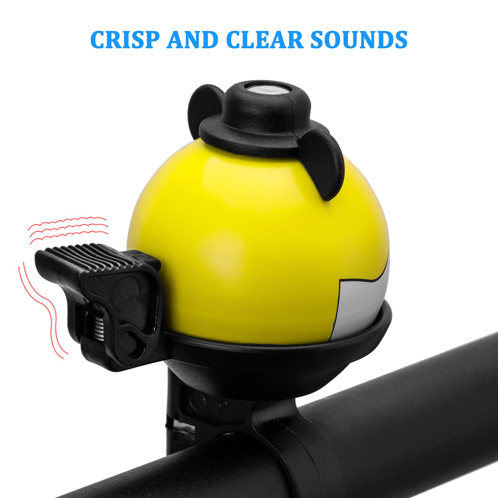 ROCKBROS Kids Bike Bell - Cute Ring Ball Bicycle Bell for Boys & Girls - Durable Cycling Accessories for Scooters & Bikes - Perfect for School Commutes & Family Rides