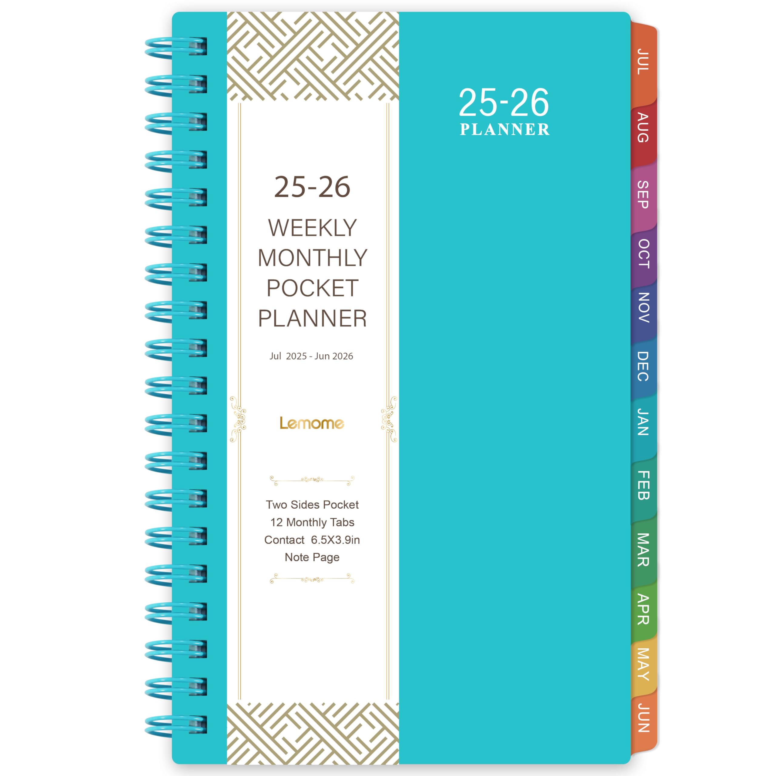 2025-2026 Pocket Planner Calendar - Weekly & Monthly Organizer for Purse, Wallet & Travel | July 2025 to June 2026 | 6.8