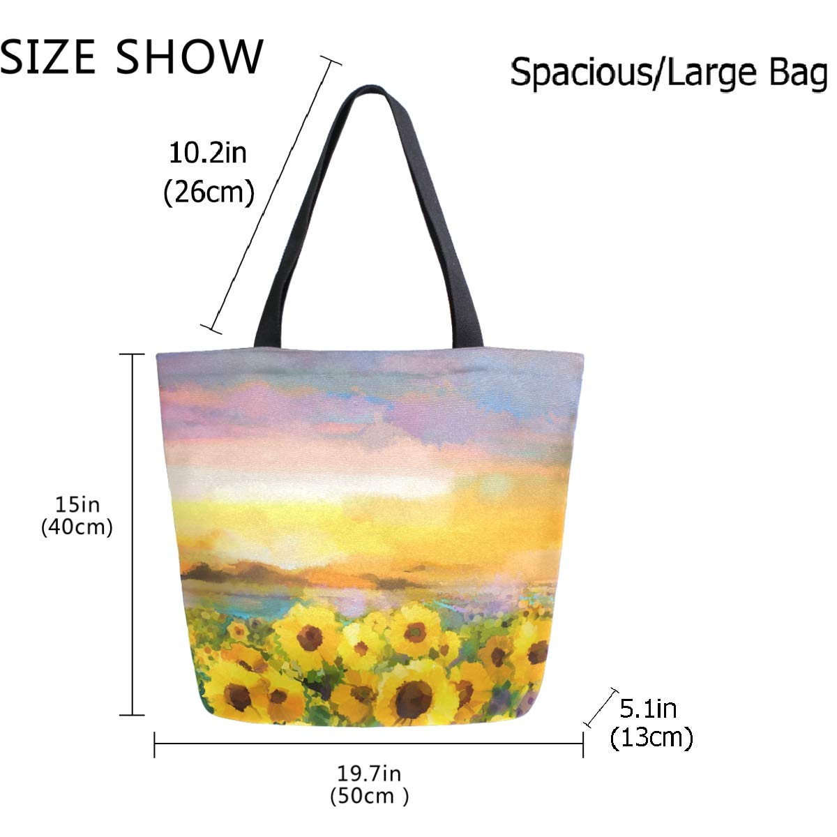 Stylish Printed Extra Large Tote Bag for Women - Durable Shoulder Bag for Beach, Travel, Gym, Grocery Shopping & Daily Use | Perfect Weekender Bag for Work, School & Casual Outings