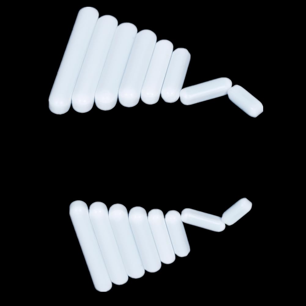 12Pcs PTFE Magnetic Stir Bars 60mm/2.36inch - Laboratory Grade Stirrer Mixer for Chemistry Experiments, Science Labs & Home DIY Projects | Compatible with Magnetic Stir Plates & Hot Plates