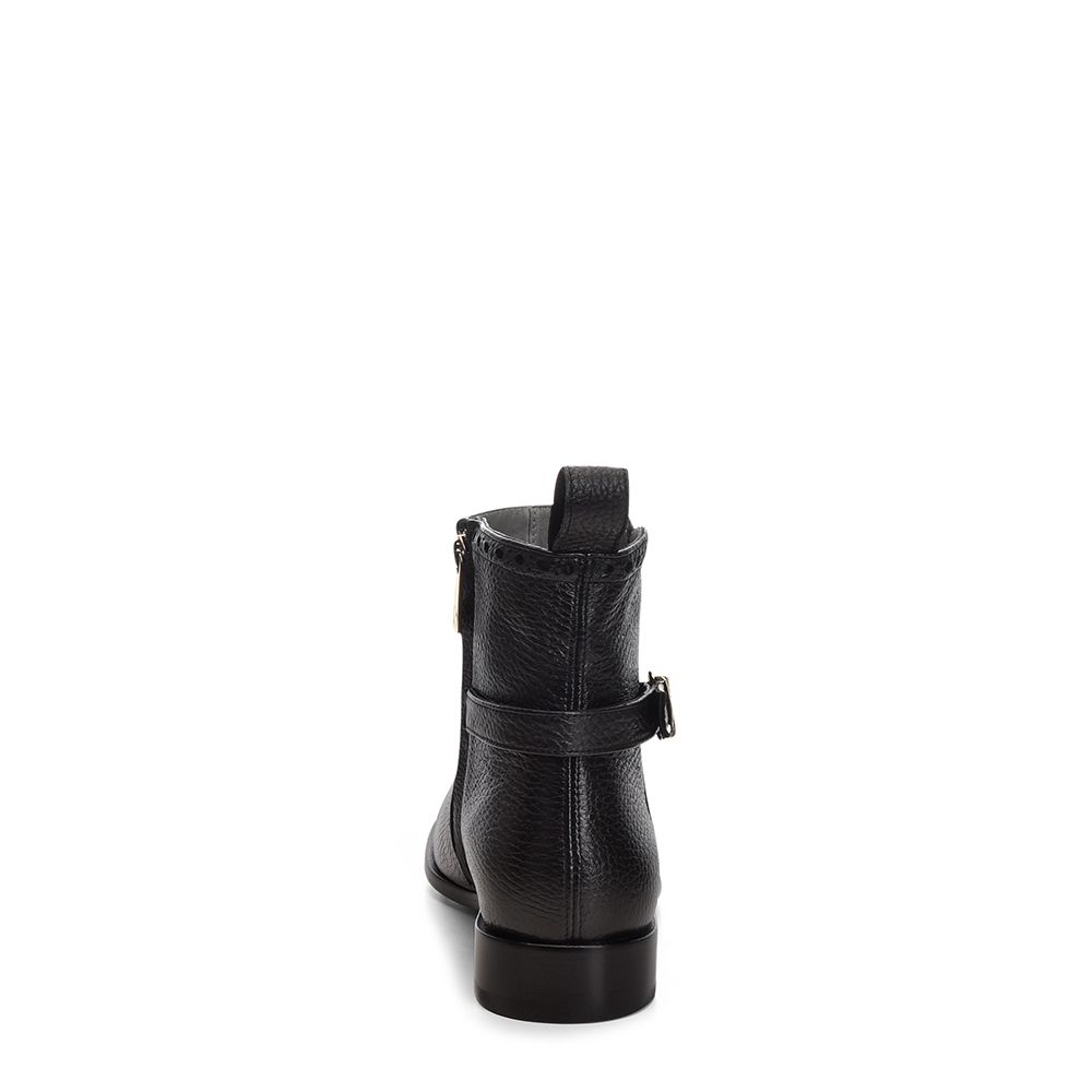Women's Cuadra Black Casual Dress Deer Leather Ankle Boots - Stylish & Comfortable for Everyday Wear, Office, and Date Nights