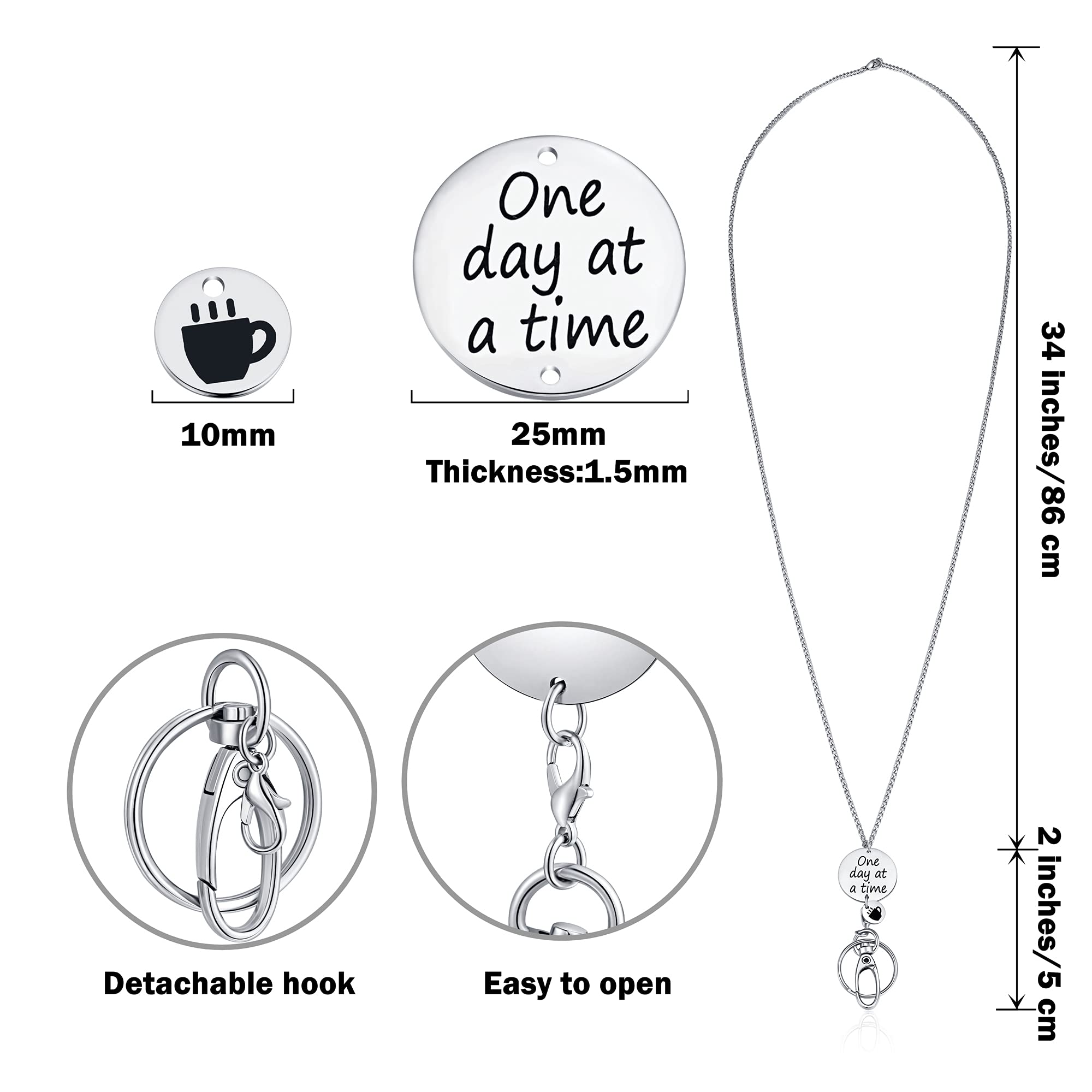 Inspirational Lanyard for Women Teachers - ID Badge & Key Holder for Work & School