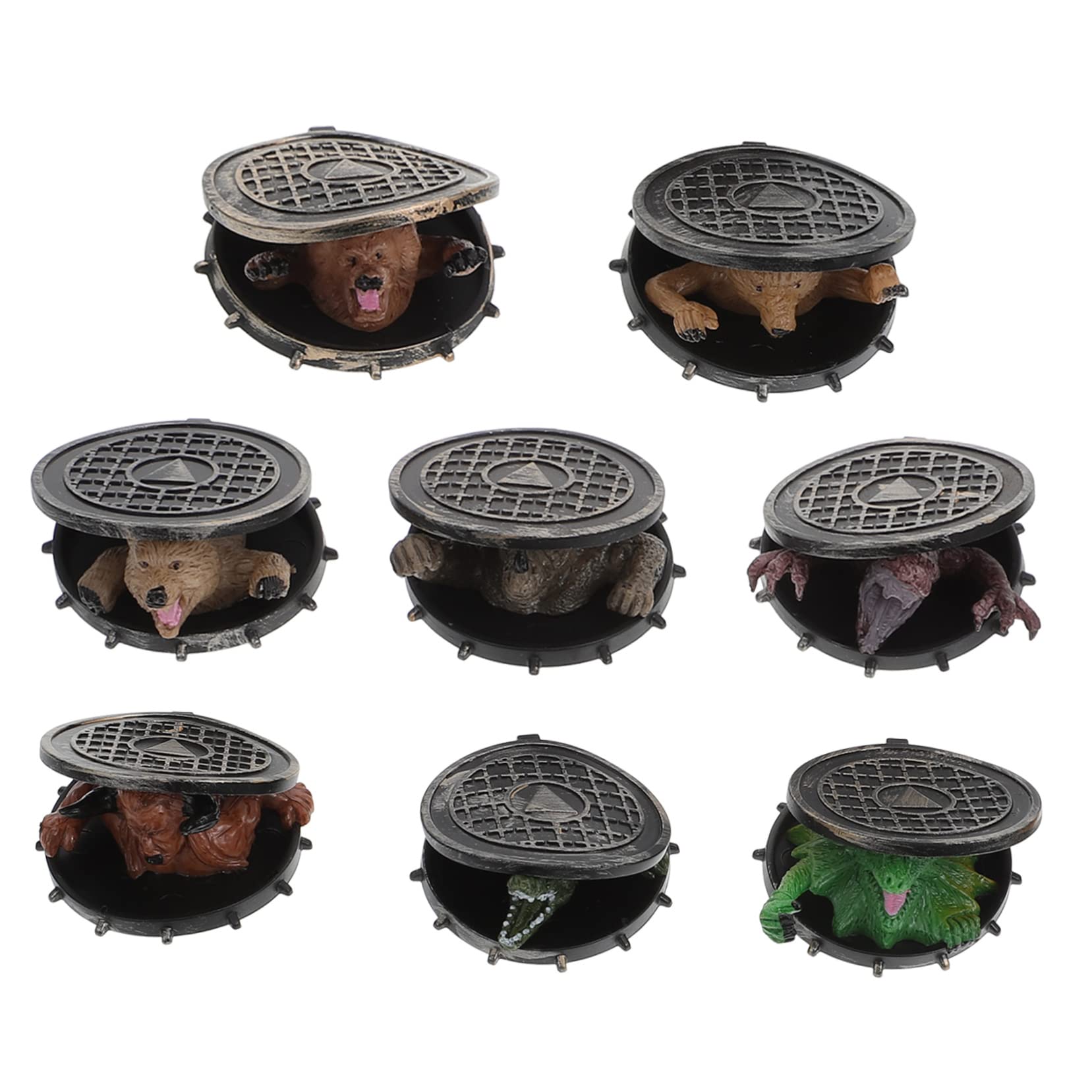 Abaodam 8pcs Mini Animal Figures Set - Realistic Plastic Animal Toys for Kids, Educational Wildlife Playset for Boys & Girls - Perfect for Pretend Play, Classroom Learning & Party Favors