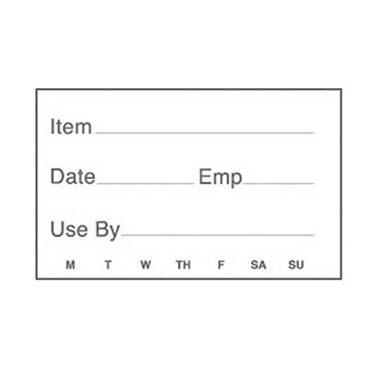 Cambro 1252SLB250 Dissolvable Label Rolls - 250 Labels per Box for Food Service, Kitchen & Commercial Use - Perfect for Dishwashers, Storage & Organization