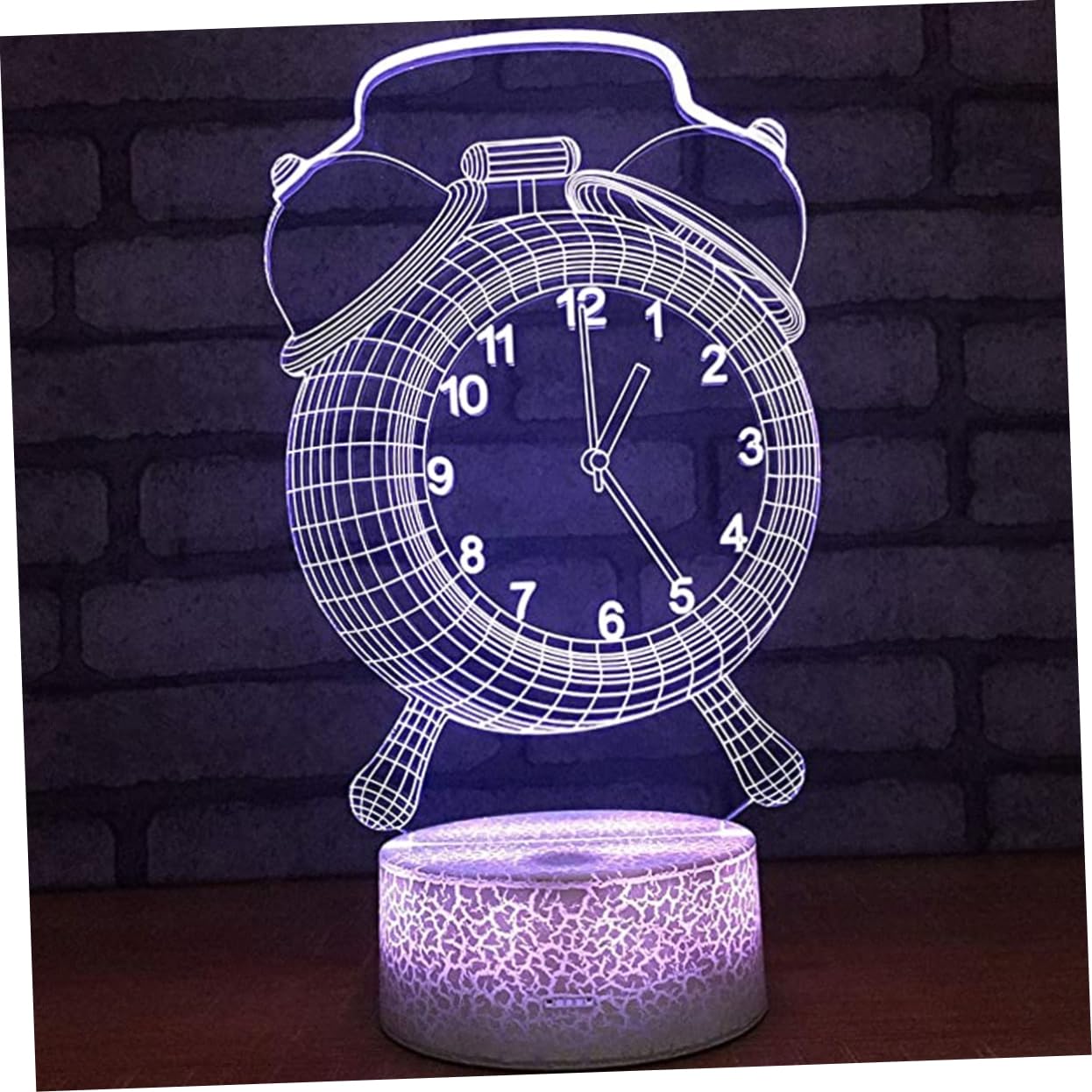 Homoyoyo Acrylic LED Illusion Table Lamp - 3D Bell-Shaped Night Light for Kids Bedroom, Nursery Decor & Gift Idea | Energy-Efficient Child Lighting for Bedside, Study Desk & Relaxation