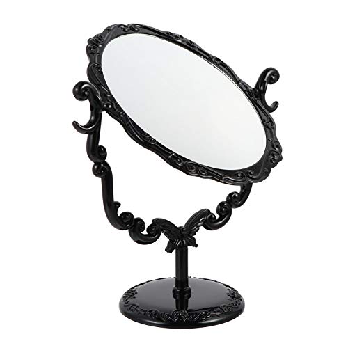 Beaupretty Makeup Mirror with 360° Swivel & Magnification - Retro Vanity Mirror for Desktop, Countertop, Home & Travel - Perfect for Makeup Application, Skincare & Hair Styling