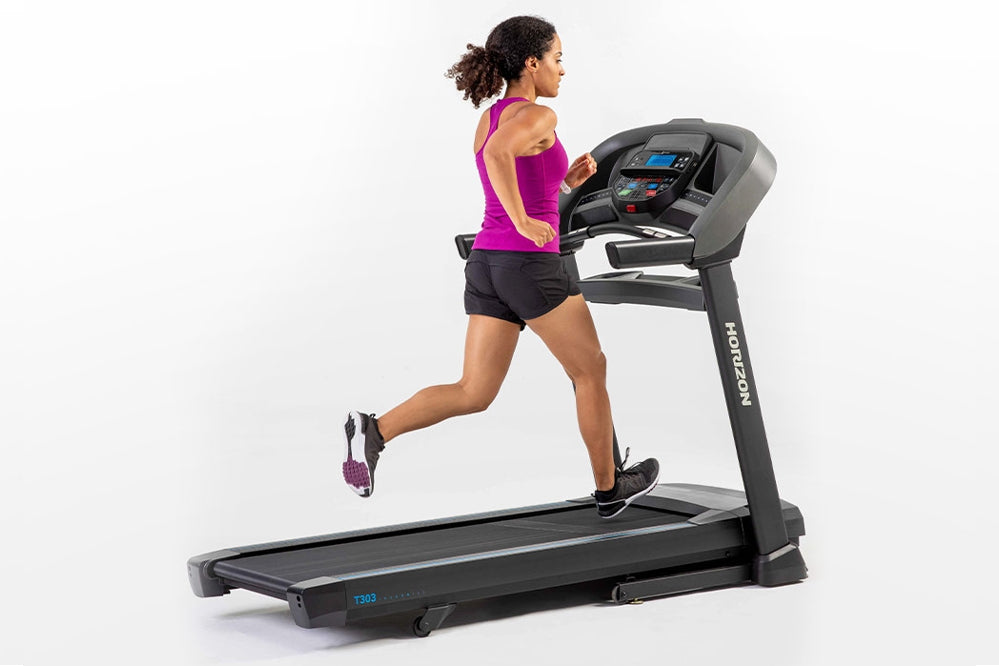 Horizon T303 Folding Treadmill - Compact Home Gym Equipment for Running & Walking | Perfect for Small Spaces & Apartment Workouts