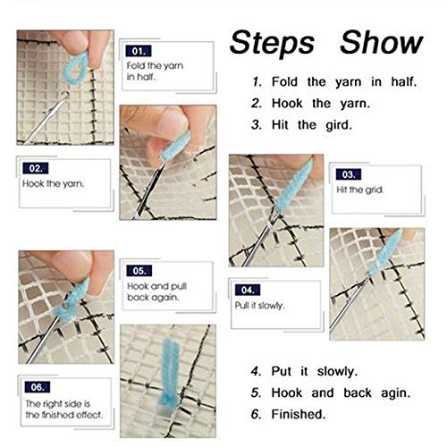 Wonderart Latch Hook Kit 12x12 - DIY Cupcake Rug Making Kit for Beginners | Perfect for Home Decor, Wall Hanging & Craft Projects