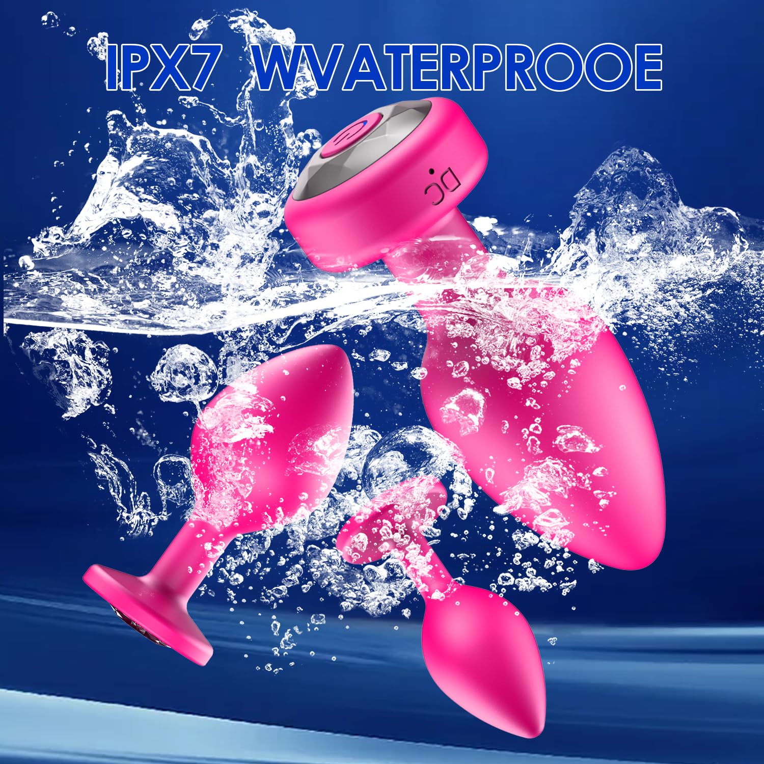 Premium 3PCS Silicone Anal Plug Training Kit with Remote Control - 10-Speed Vibrating Butt Plug & Prostate Massager for Men & Women | Adult Sex Toys for Couples Play, Solo Pleasure & BDSM Exploration (Pink)