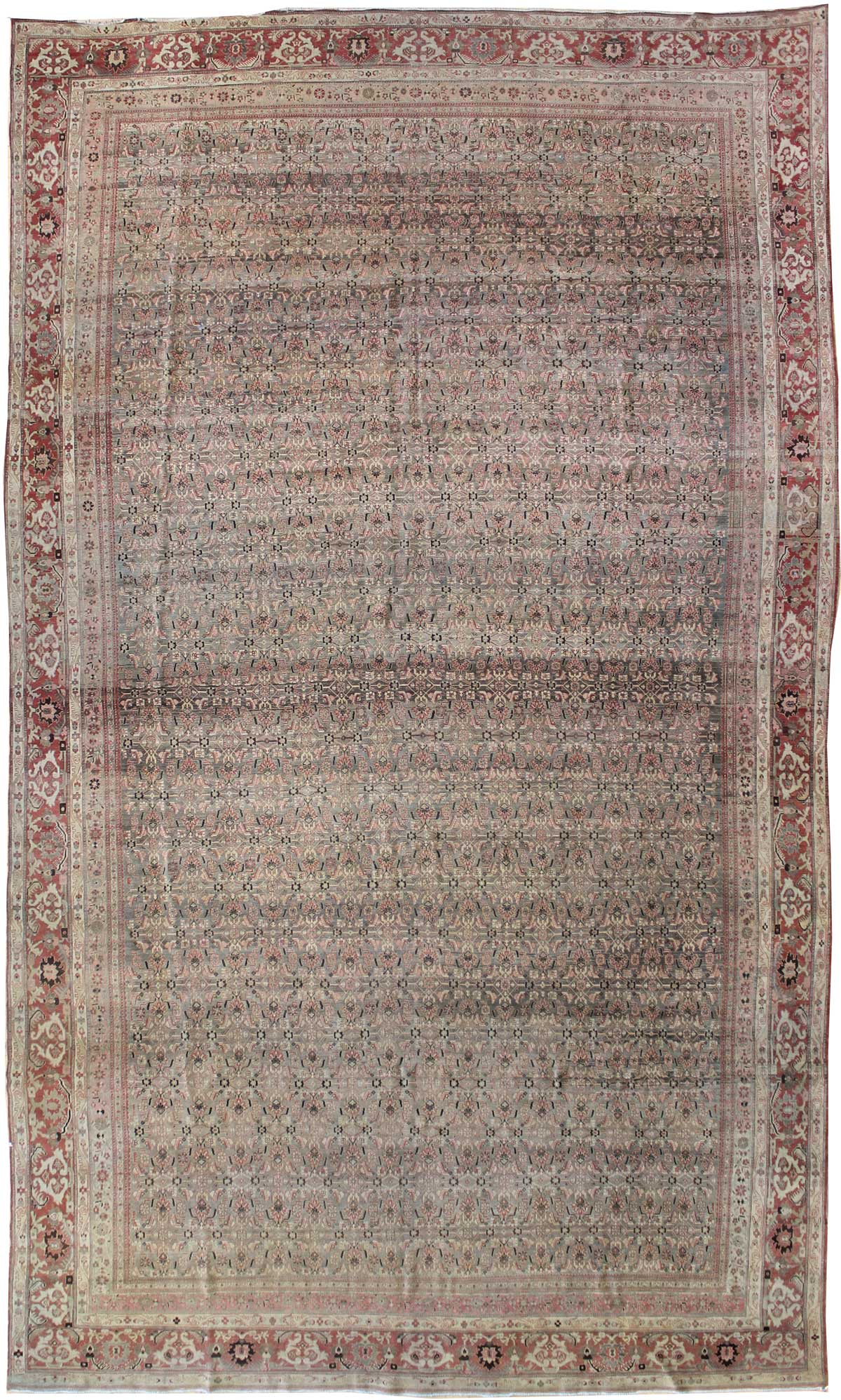 Antique Bijar Handwoven Traditional Persian Rug - JF6939 - Perfect for Living Room, Bedroom & Home Decor