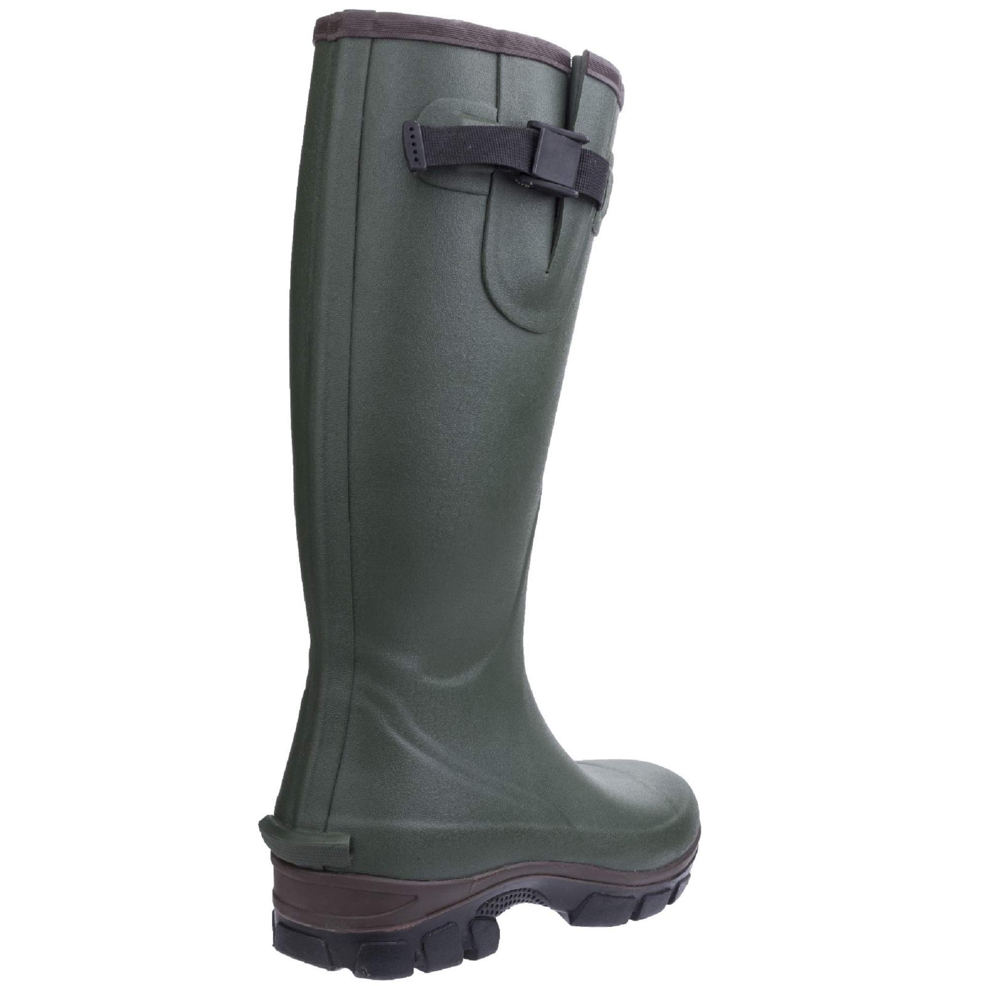 Men's Neoprene Rubber Wellington Boots - Waterproof, Slip-Resistant, Comfortable for Outdoor Work, Fishing & Hiking - Size 9 US (Green)