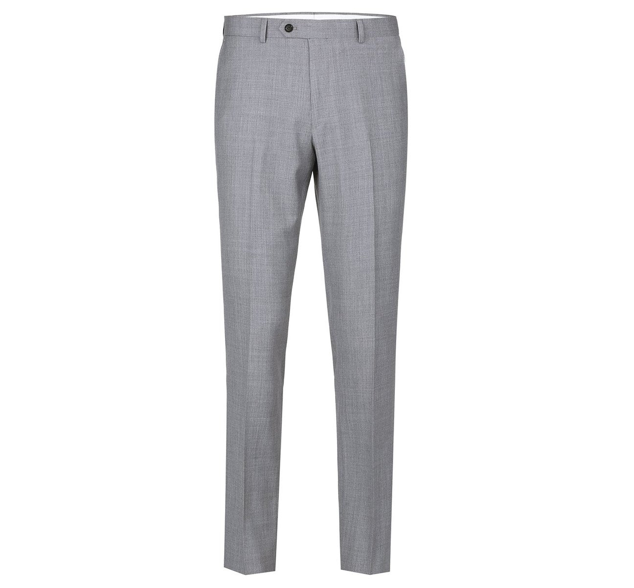 Alessandro Vitello by Renoir Grey 2-Piece Slim Fit Notch Lapel Wool Suit - Premium Business Attire for Weddings, Interviews & Formal Events (Style 5085)