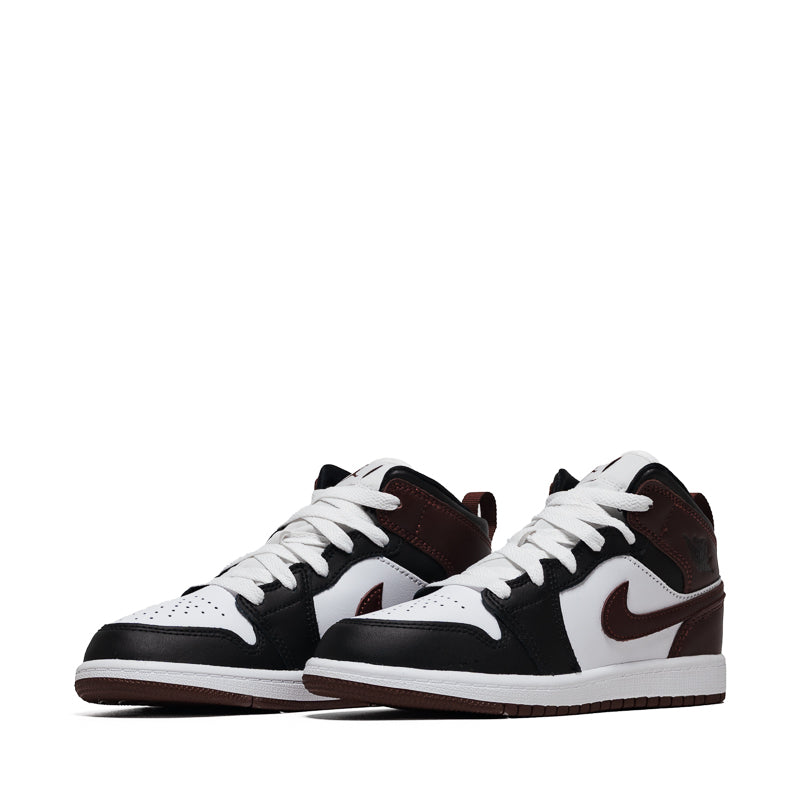 Nike Jordan 1 Mid SE (TD) Sneakers - White/Dark Pony Basketball Shoes for Men & Women | Perfect for Streetwear, Casual Wear & Basketball Games