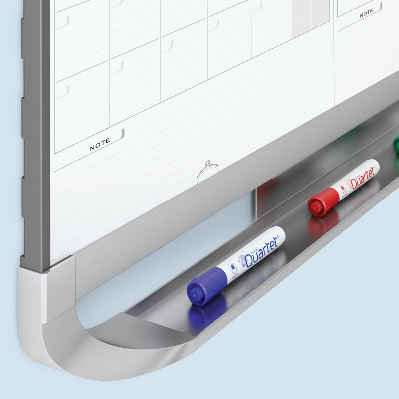 Premium Magnetic Monthly Planner with Graphite Accents - Stylish & Functional Wall Calendar for Home, Office, or Classroom Organization