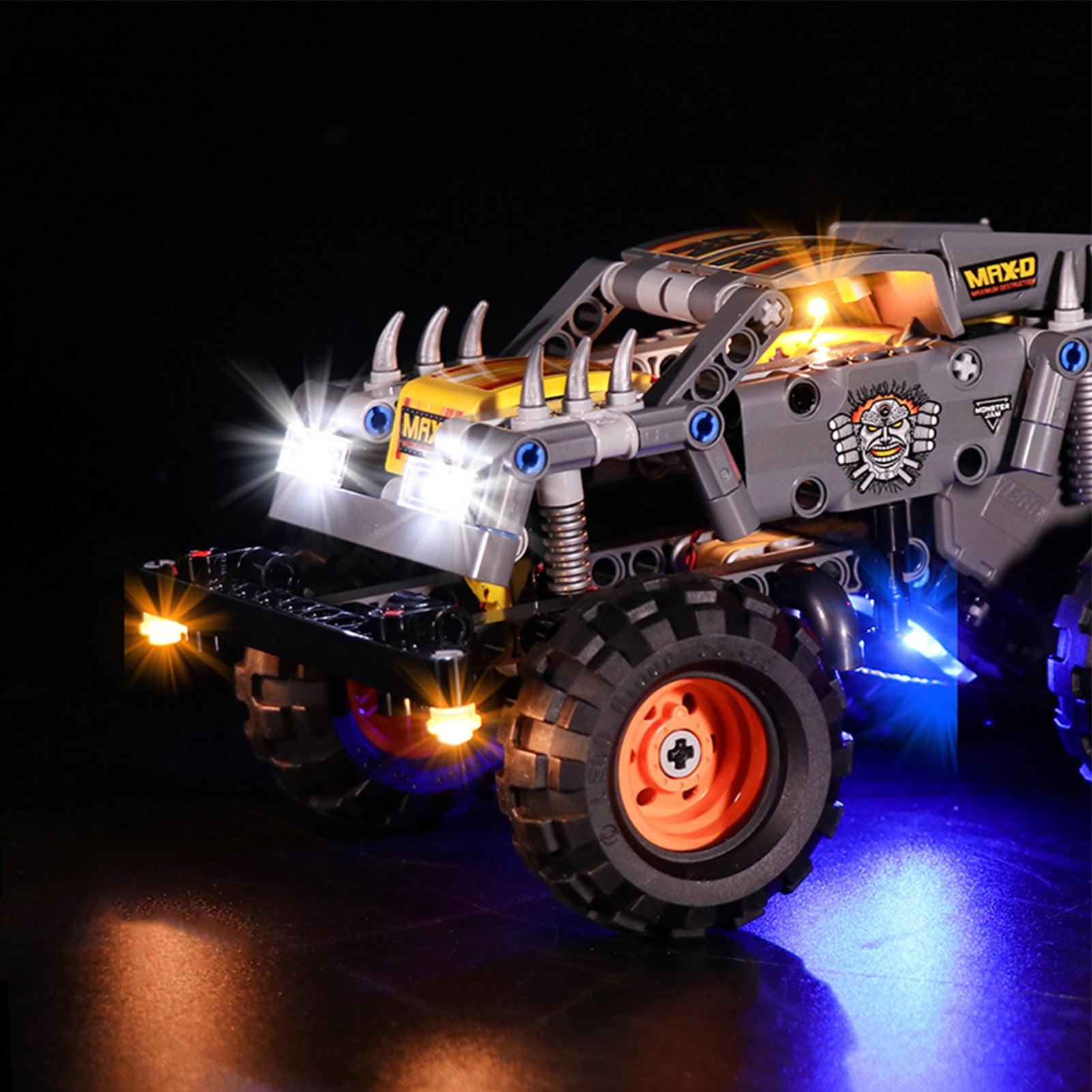 Best Light Kit for LEGO Technic Monster Jam Max-D 42119 – Enhance Your Model with LED Lights for Nighttime Display & Play