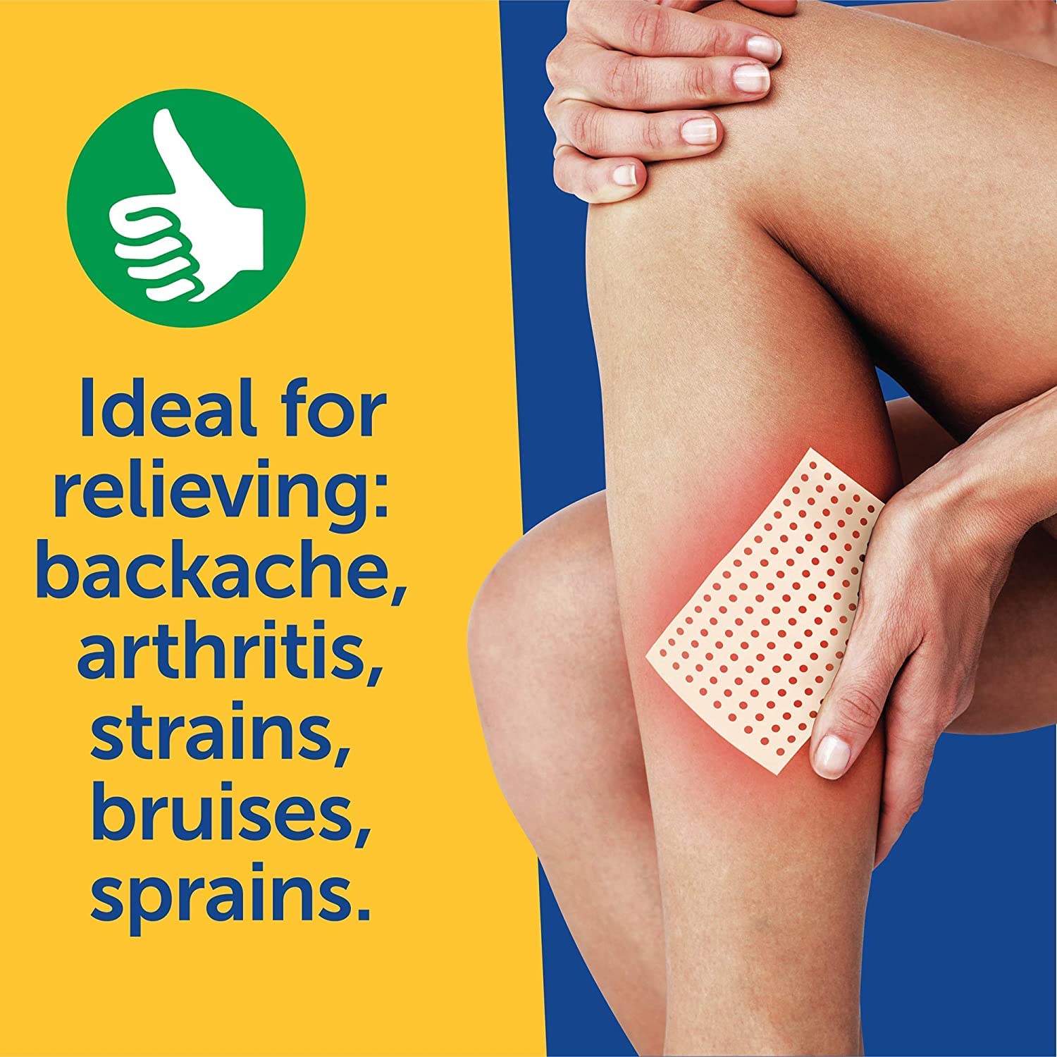 Coralite Capsaicin Pain Relief Patch - 24 Medicated Patches for Muscle & Joint Pain Relief - Fast-Acting Heat Therapy for Back, Shoulder & Knee Pain - Ideal for Athletes & Active Lifestyles