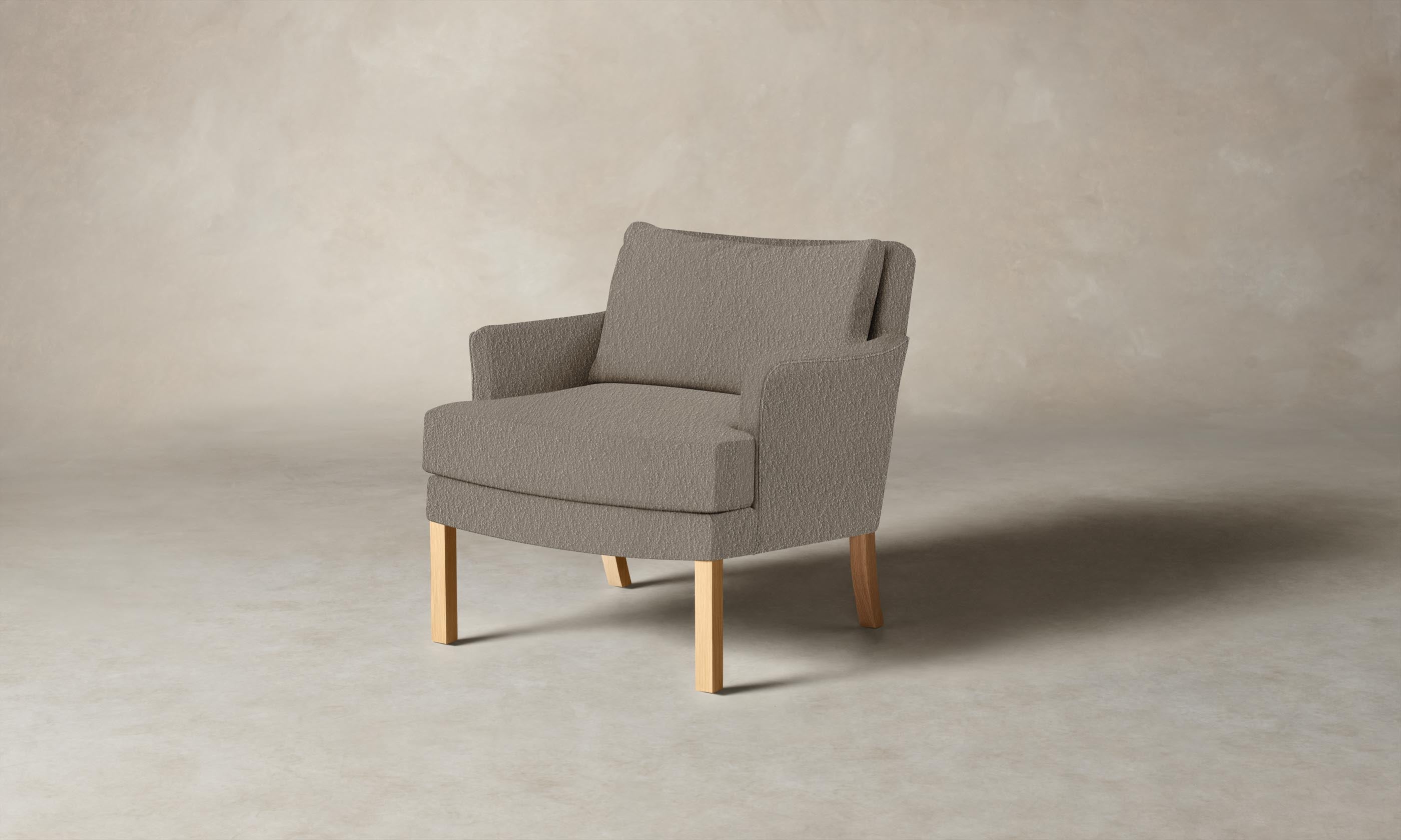 Kaye Chair - Premium Performance Bouclé Morel Upholstered Accent Chair for Living Room, Bedroom & Office Decor
