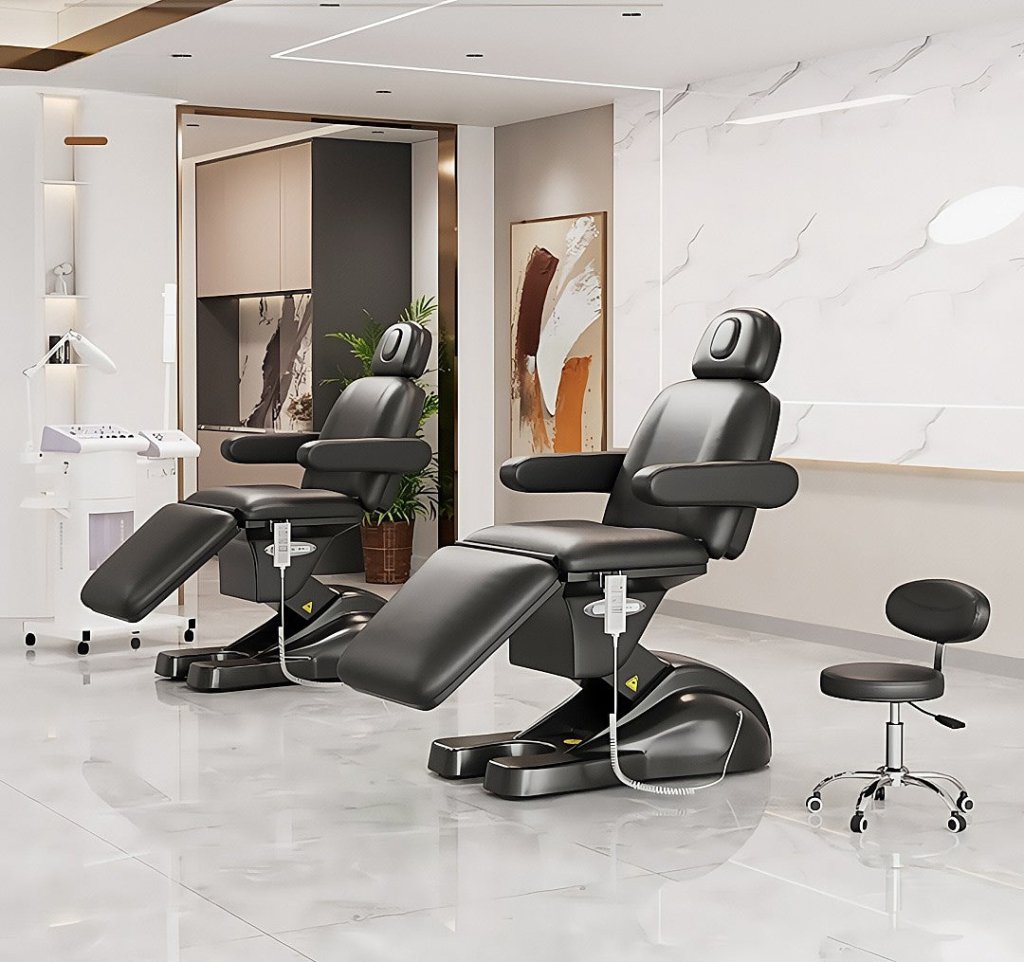 Greenlife Fruity 3-Motor Electric Facial Chair - Professional Spa Bed for Facial Treatments, Massage & Skin Care | Perfect for Salons, Spas & Home Use