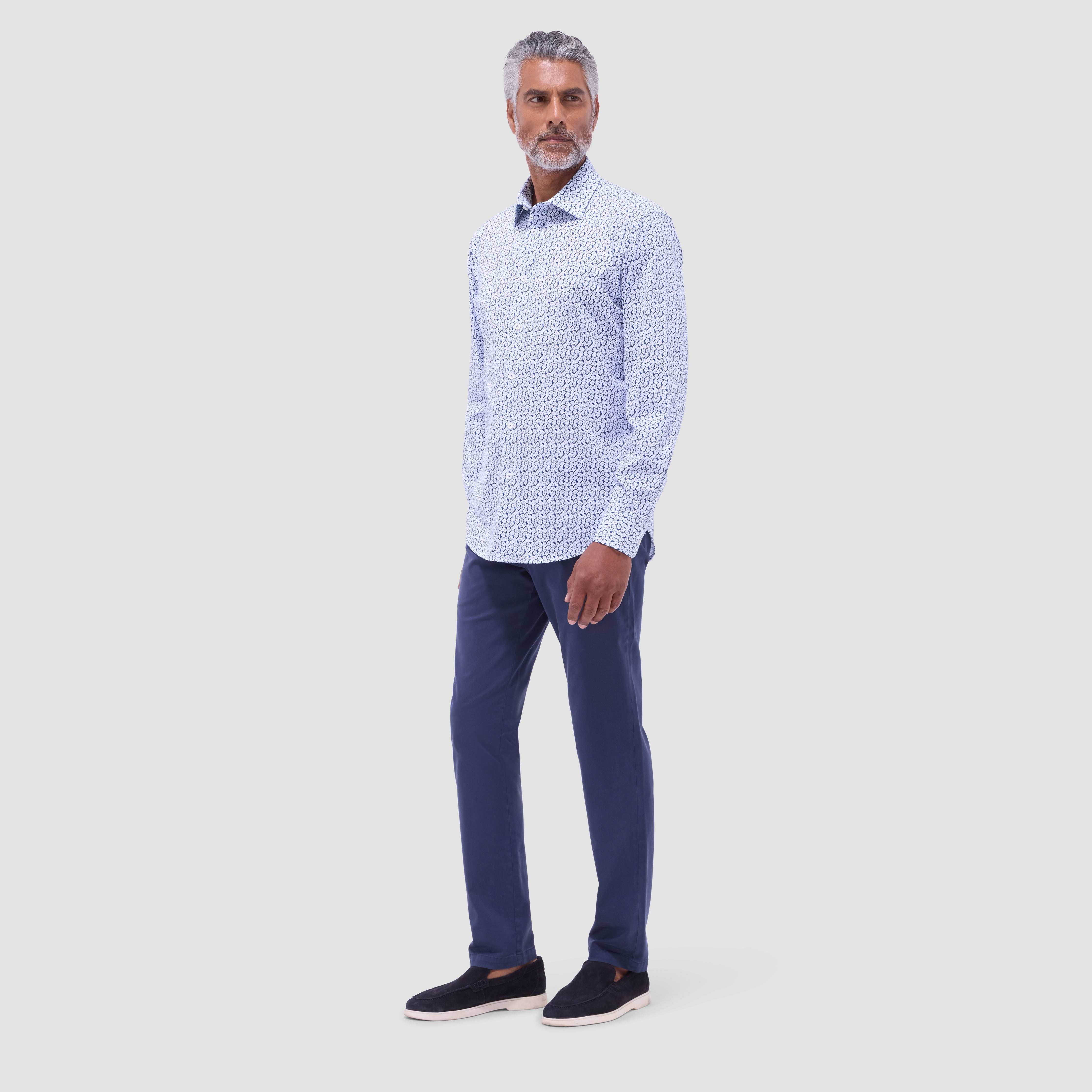 James Floral Print Cotton Shirt for Men - Soft & Breathable Casual Button Down Shirt - Perfect for Summer Outfits, Beach Wear, and Office Casual Style