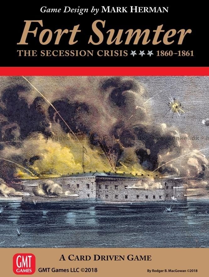GMT1808 Fort Sumter: Secession Crisis 1860-61 Board Game - Historical Strategy for War Gamers