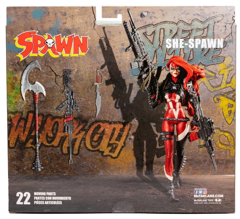 Spawn's Universe She Spawn Deluxe 7-Inch Collectible Action Figure - Premium Articulated Superhero Toy for Display & Play | Perfect for Comic Book Fans & Collectors