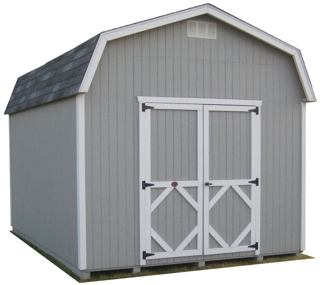 Classic Gambrel Barn 6' Sidewalls Panelized Kit - Easy DIY Barn Building Kit for Backyard Storage, Workshop & Farm Use