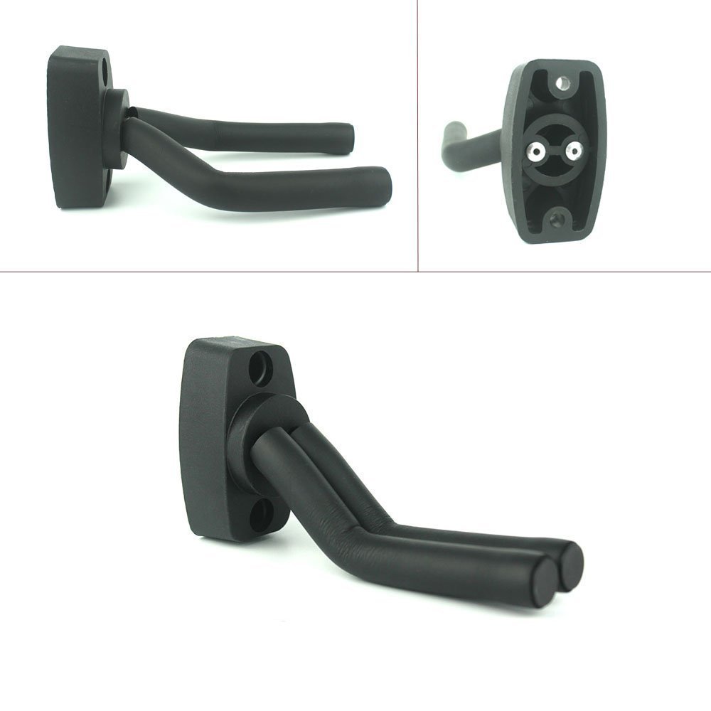 **Guitar Wall Mount Hanger Stand - Heavy Duty Ukulele & Bass Guitar Hook Holder for Secure Display - Perfect for Home, Studio & Music Room Organization**